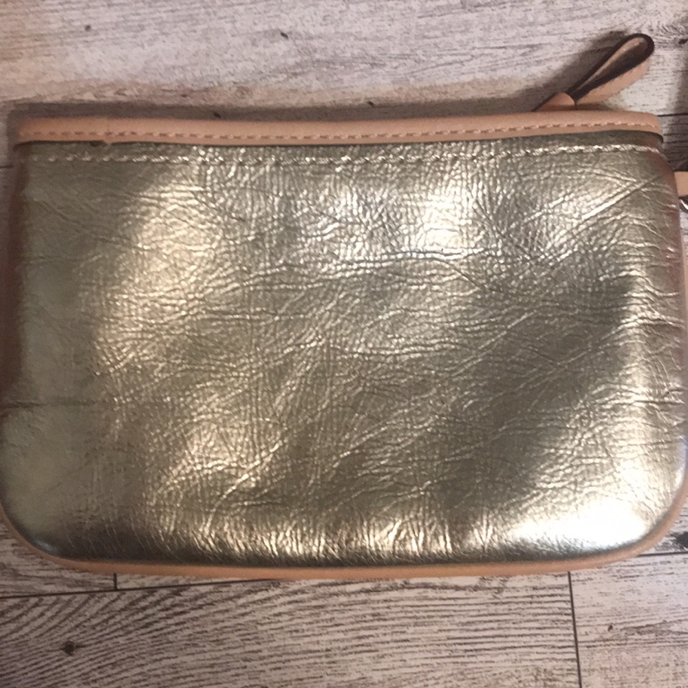 Coach Metallic Gold Wristlet - image 3
